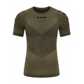 hummel Functional Underwear Short Sleeve Seamless Round Neck Green Men